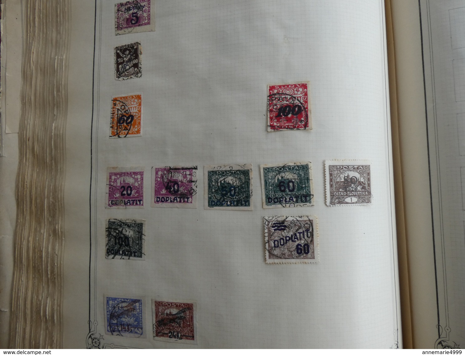 MONDE  Collection de plusieurs milliers de timbres anciens tous pays
