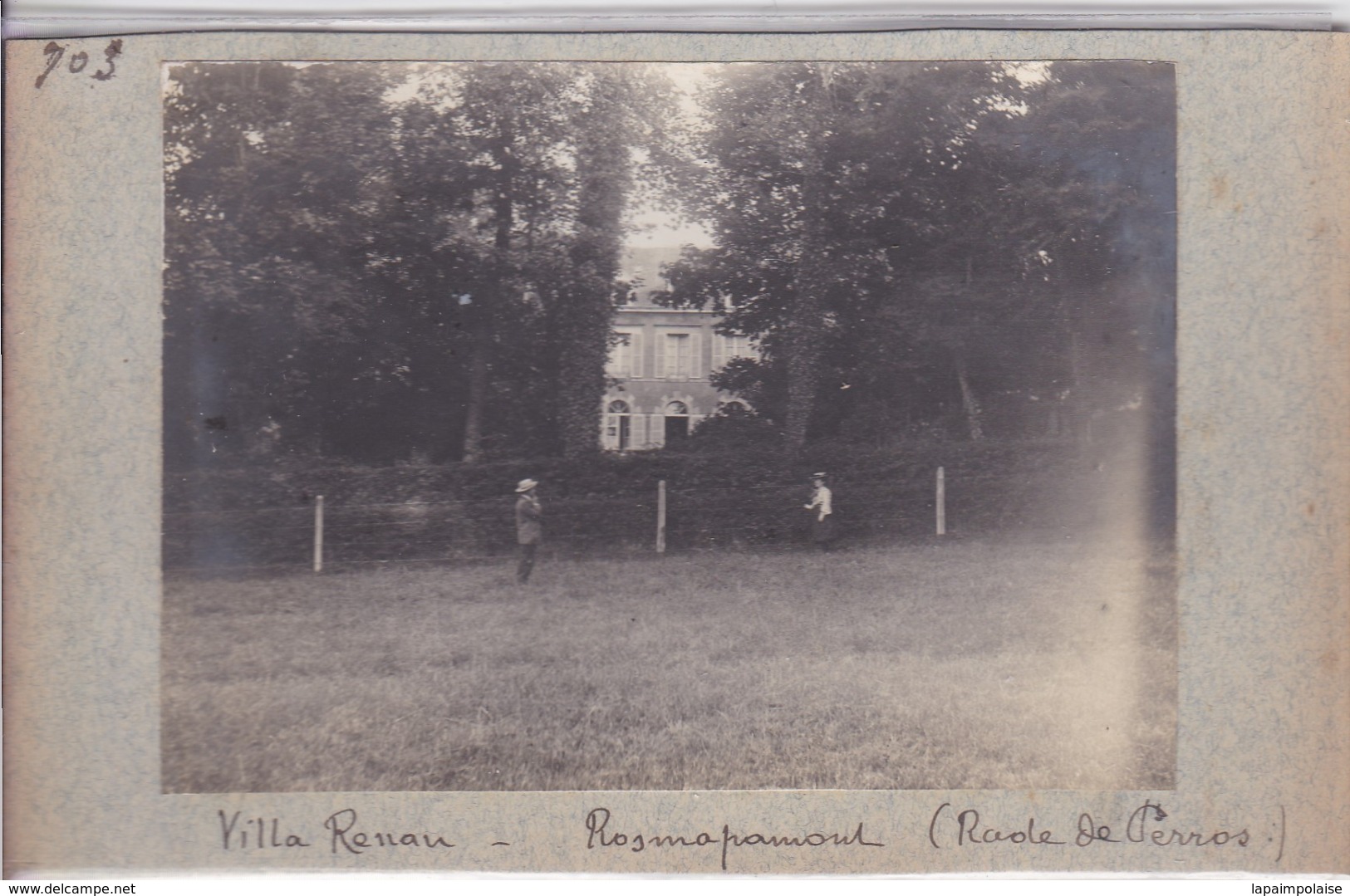 Photographie Bretagne Côte D'Armor Louanec Rosmapamon Rade De Perros Villa Renan 1904 ( Ref 259) - Orte