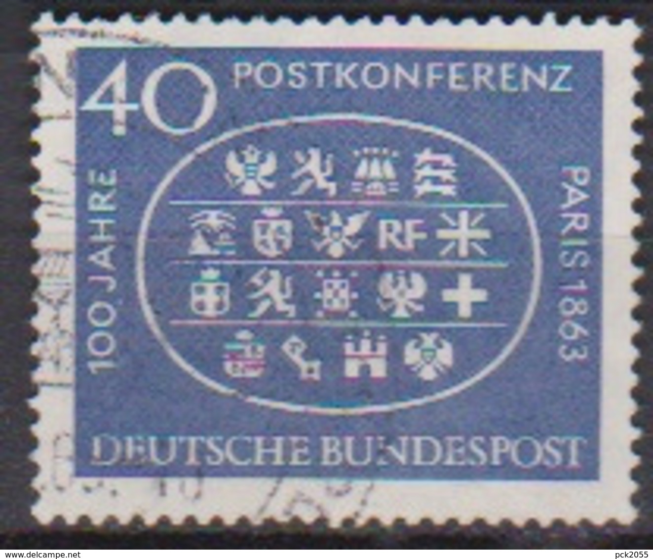 BRD 1963 MiNr.398  100.Jahrestag Der Ersten Internationalen Postkonferenz, Paris ( A671 ) Günstige Versandkosten - Gebraucht