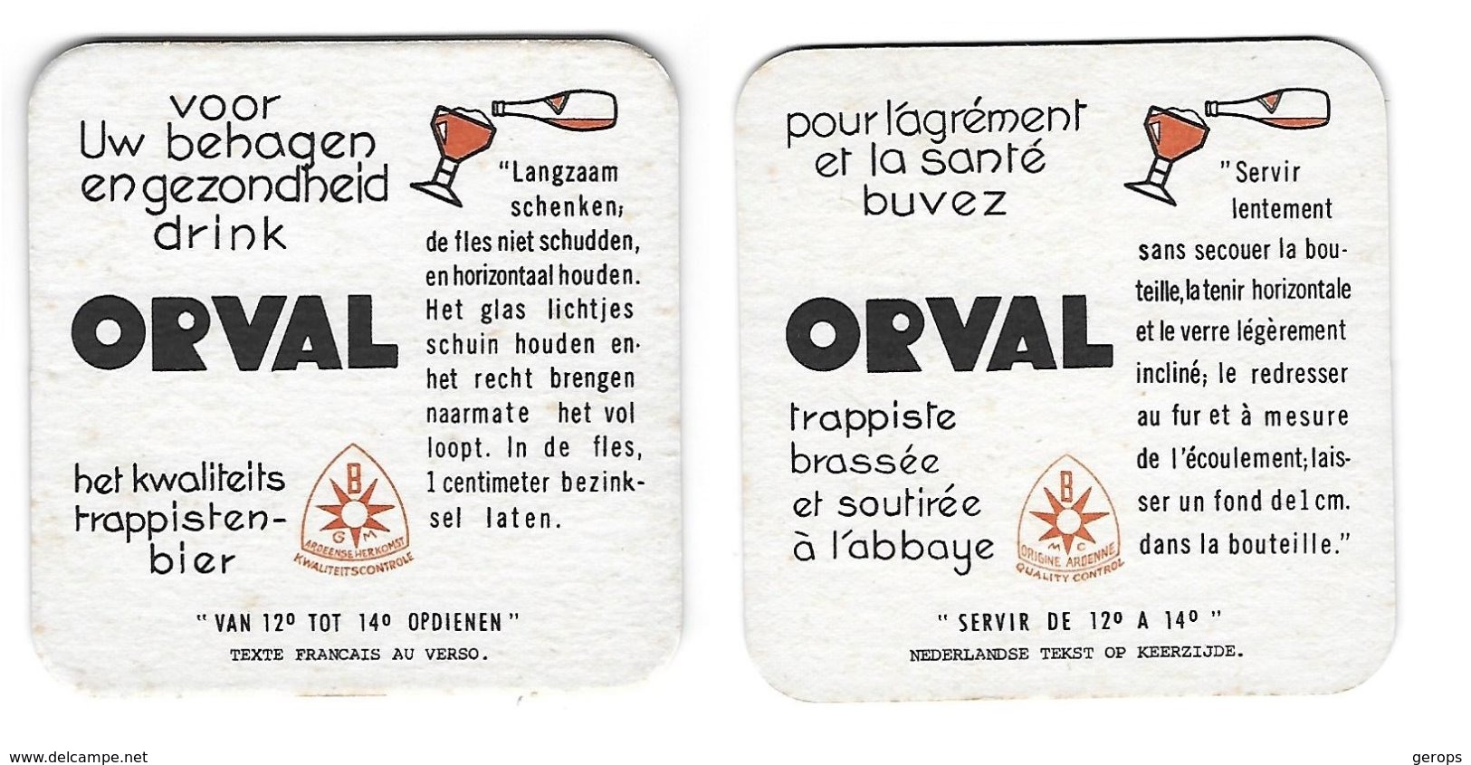 214a Orval Tekst Nederlands Rv Tekst Frans - Sous-bocks