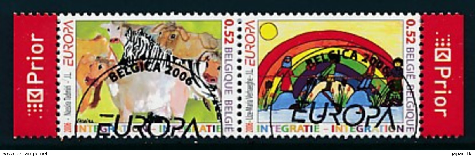 BELGIEN Mi.Nr. 3611-3612 EUROPA CEPT  "Integration " 2006 - Used - 2006