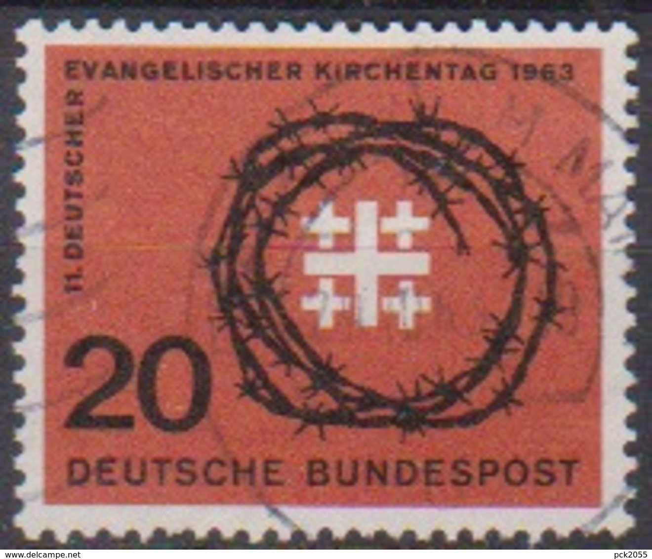 BRD 1963 MiNr.405 Deutscher Evangelischer Kirchentag ( A686 ) Günstige Versandkosten - Gebraucht