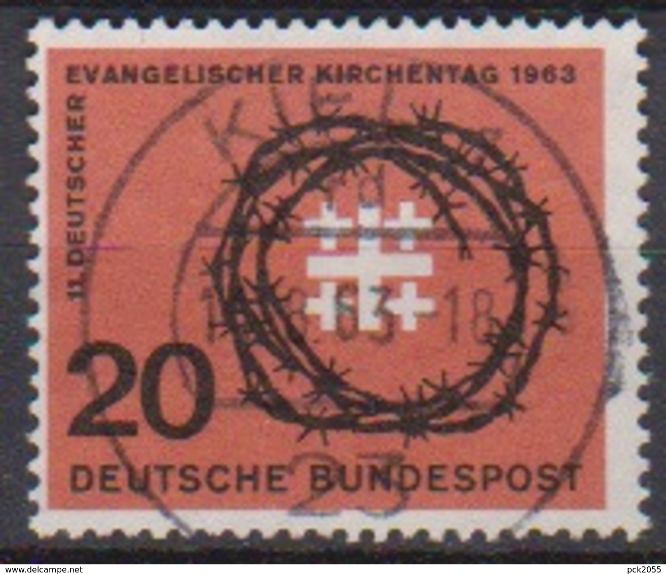 BRD 1963 MiNr.405 Deutscher Evangelischer Kirchentag ( A689 ) Günstige Versandkosten - Gebraucht