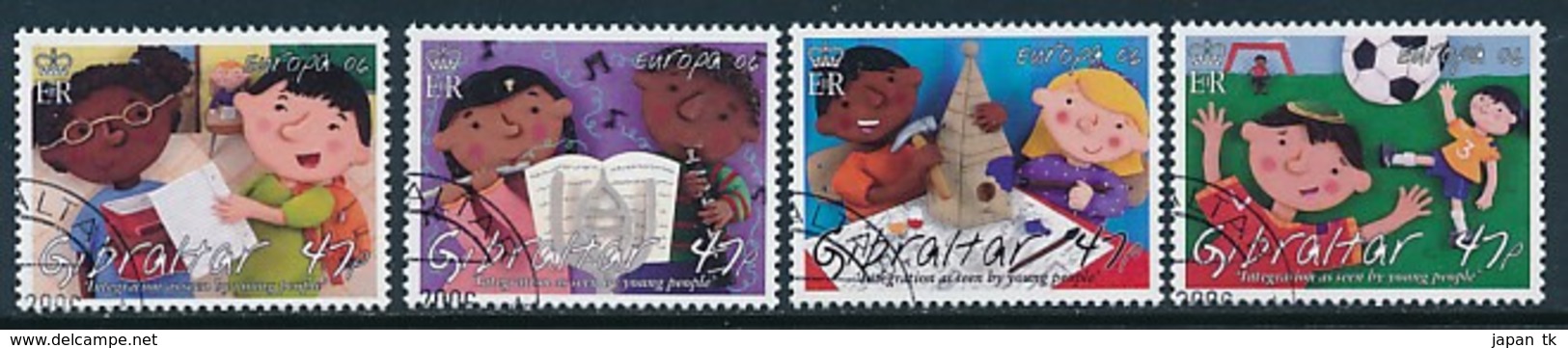 GIBRALTAR  Mi.Nr. 1165-1168 EUROPA CEPT  "Integration " 2006 - Used - 2006