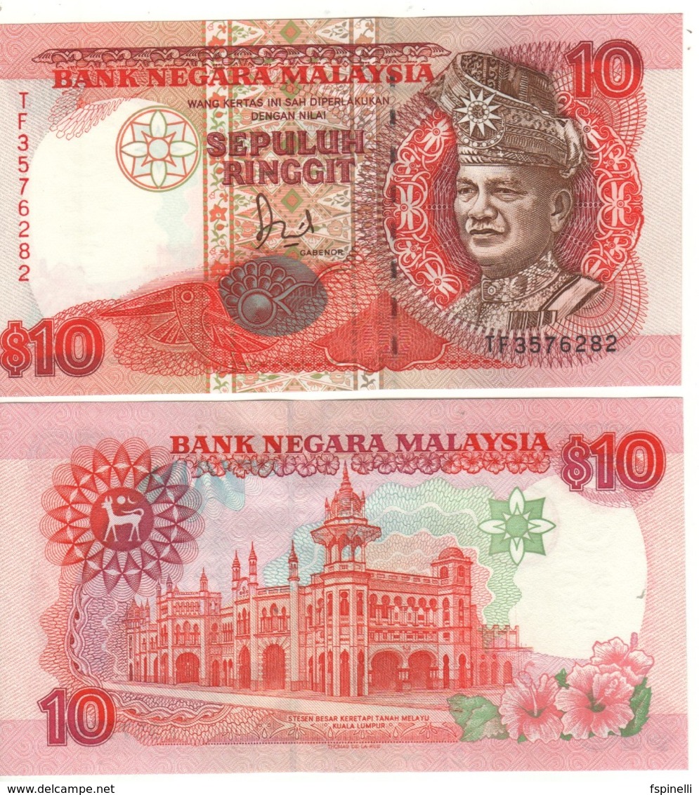 MALAYSIA   10 Ringgit    P29     (ND  1989)  UNC - Malasia