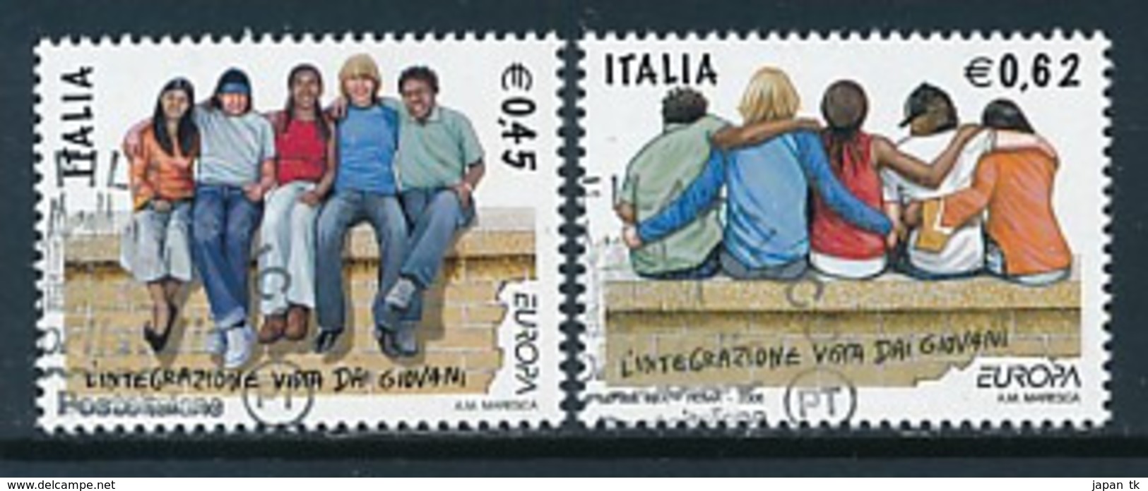 ITALIEN Mi.Nr. 3118-3119 EUROPA CEPT  "Integration " 2006 - Used - 2006