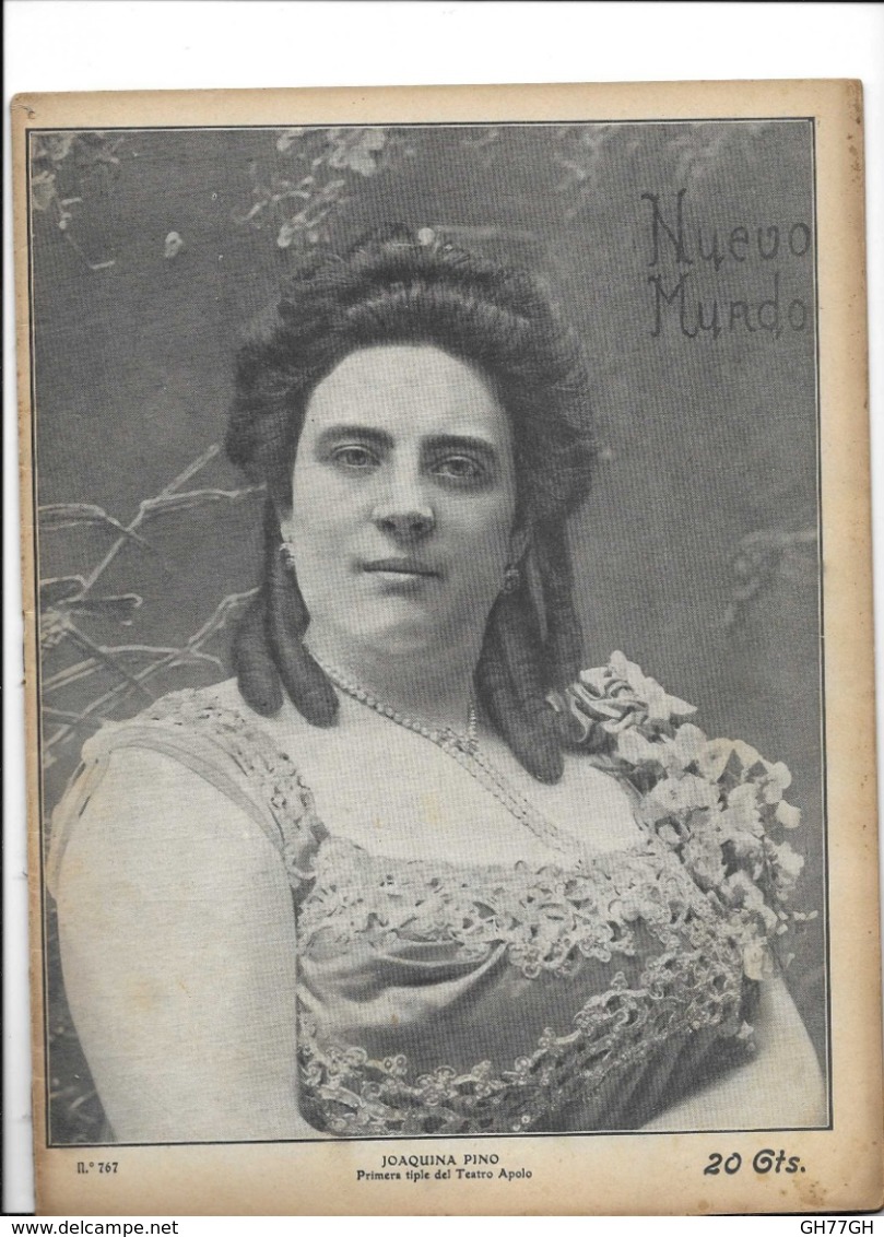 Nuevo Mundo N°767 -17/09/1908 "JOAQUINA PINO" - [1] Jusqu' à 1980