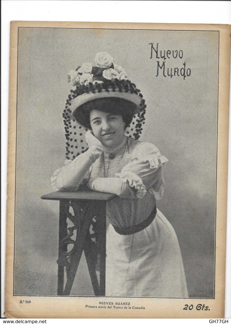 Nuevo Mundo N°769 -01/10/1908 "NIEVES SUAREZ " - [1] Fino Al 1980