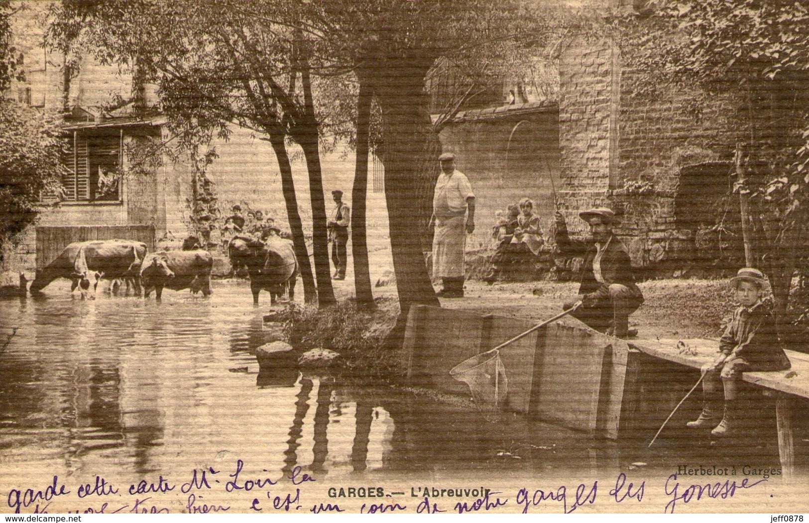 95 - GARGES LES GONESSES - L'Abreuvoir - 1909 - Très Bon état - Garges Les Gonesses