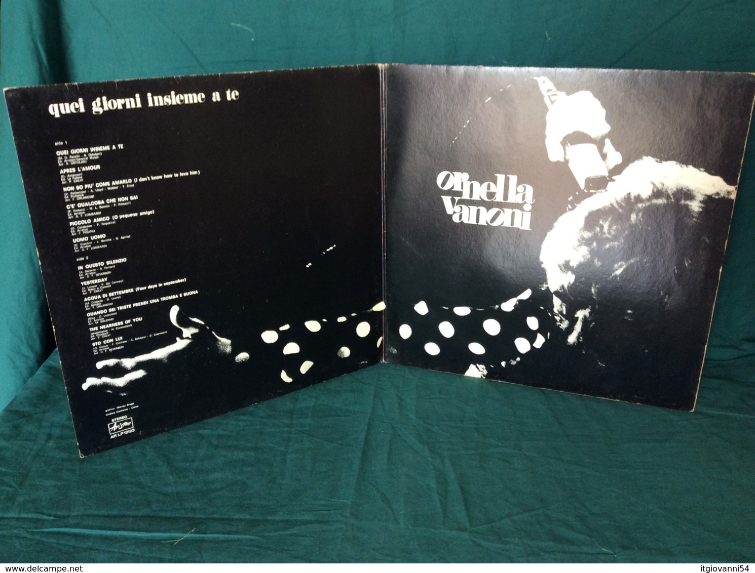 LP Ornella Vanoni "Quei Giorni Insieme A Te" Ariston 1974 - Disco, Pop