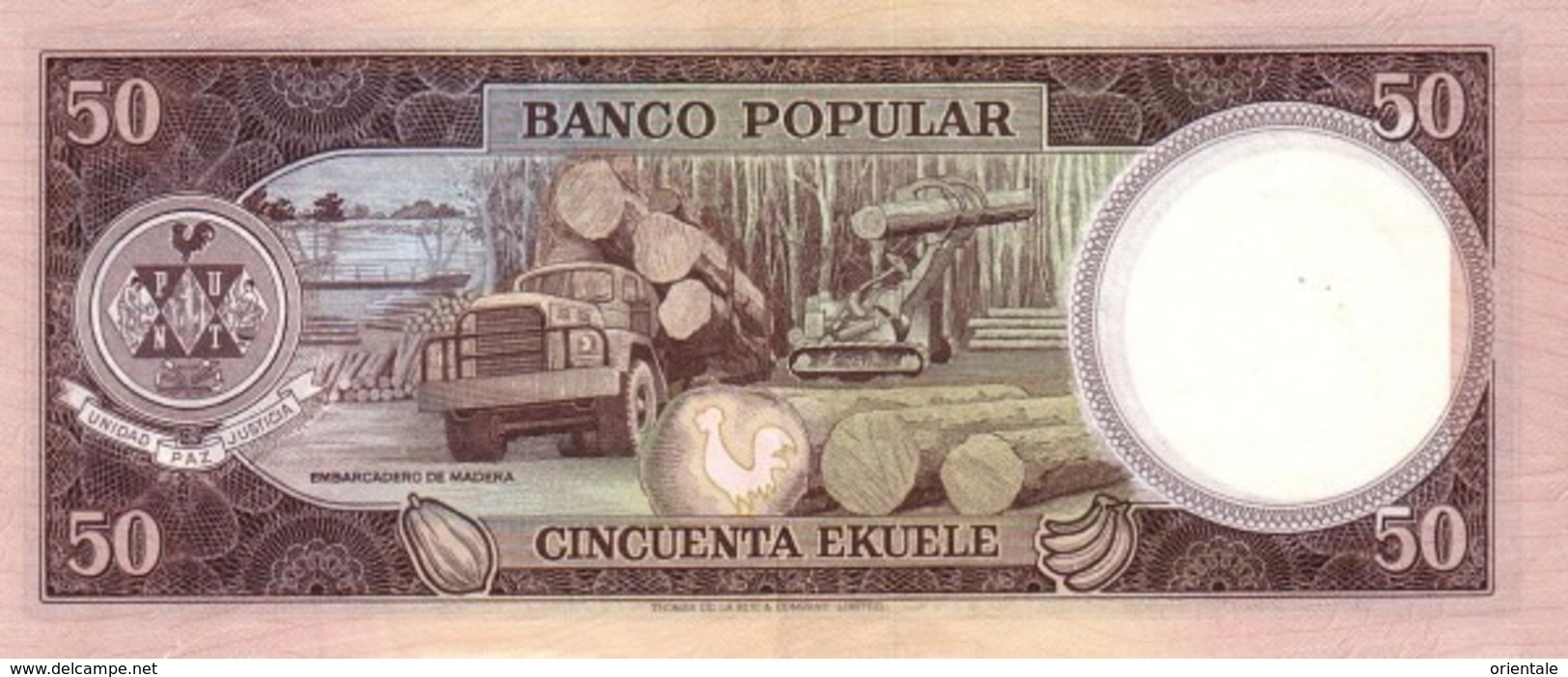 EQUATORIAL GUINEA P.  5 50 E 1975 UNC - Guinea Ecuatorial