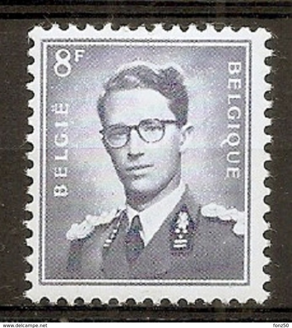 BELGIE Boudewijn Bril * Nr 1071 P3 * Postfris Xx * FLUOR  PAPIER - 1953-1972 Lunettes