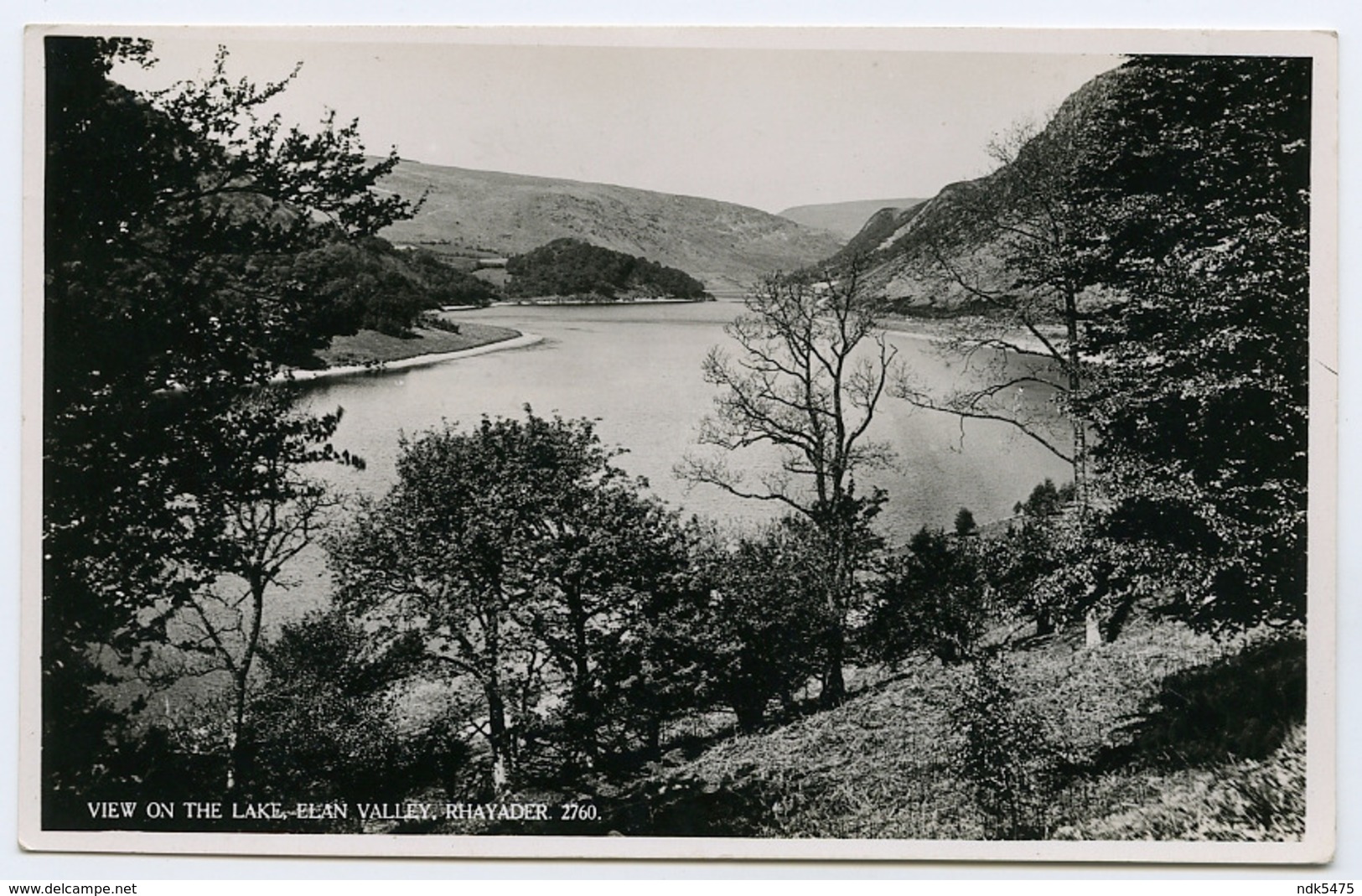 RHAYADER : ELAN VALLEY - VIEW ON THE LAKE / ADDRESS - SWANSEA, SKETTY, DUNRAVEN ROAD (CROLE) - Radnorshire