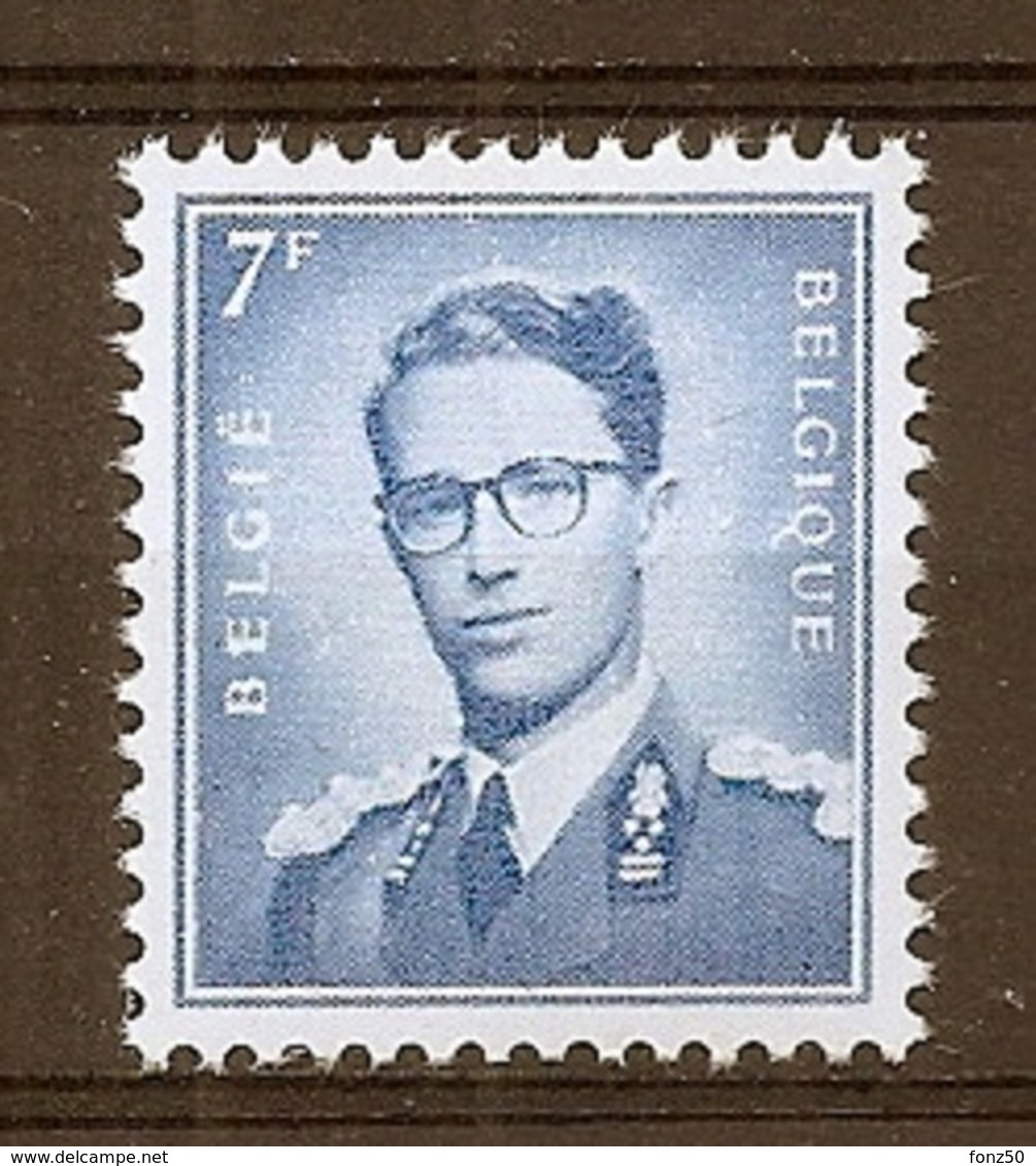 BELGIE Boudewijn Bril * Nr 1069B P3 * Postfris Xx * FLUOR  PAPIER - 1953-1972 Occhiali