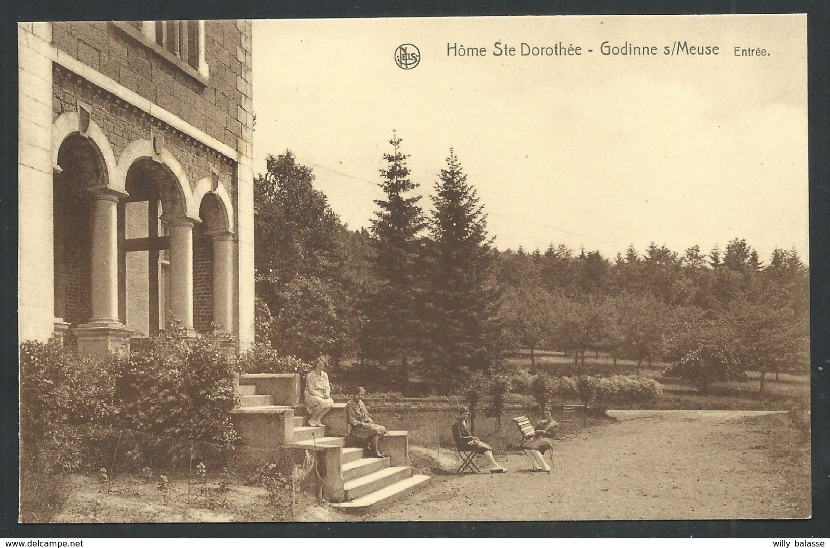 1.1 // CPA - GODINNE SUR MEUSE - Home Ste Dorothée - Entrée - Nels   // - Yvoir