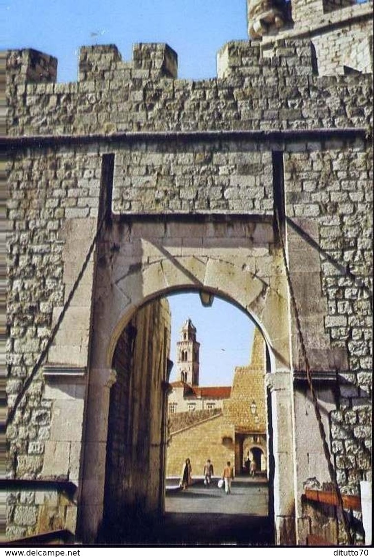 Dubrovnik - La Porta De La Ville De Ploce - Formato Grande Non Viaggiata – E 12 - Jugoslavia