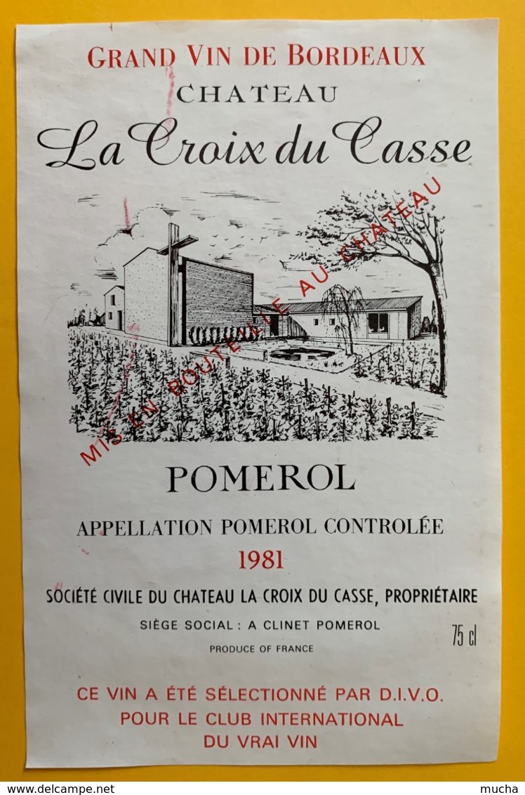 11965 - Château La Croix Du Casse 1981 Pomerol - Bordeaux