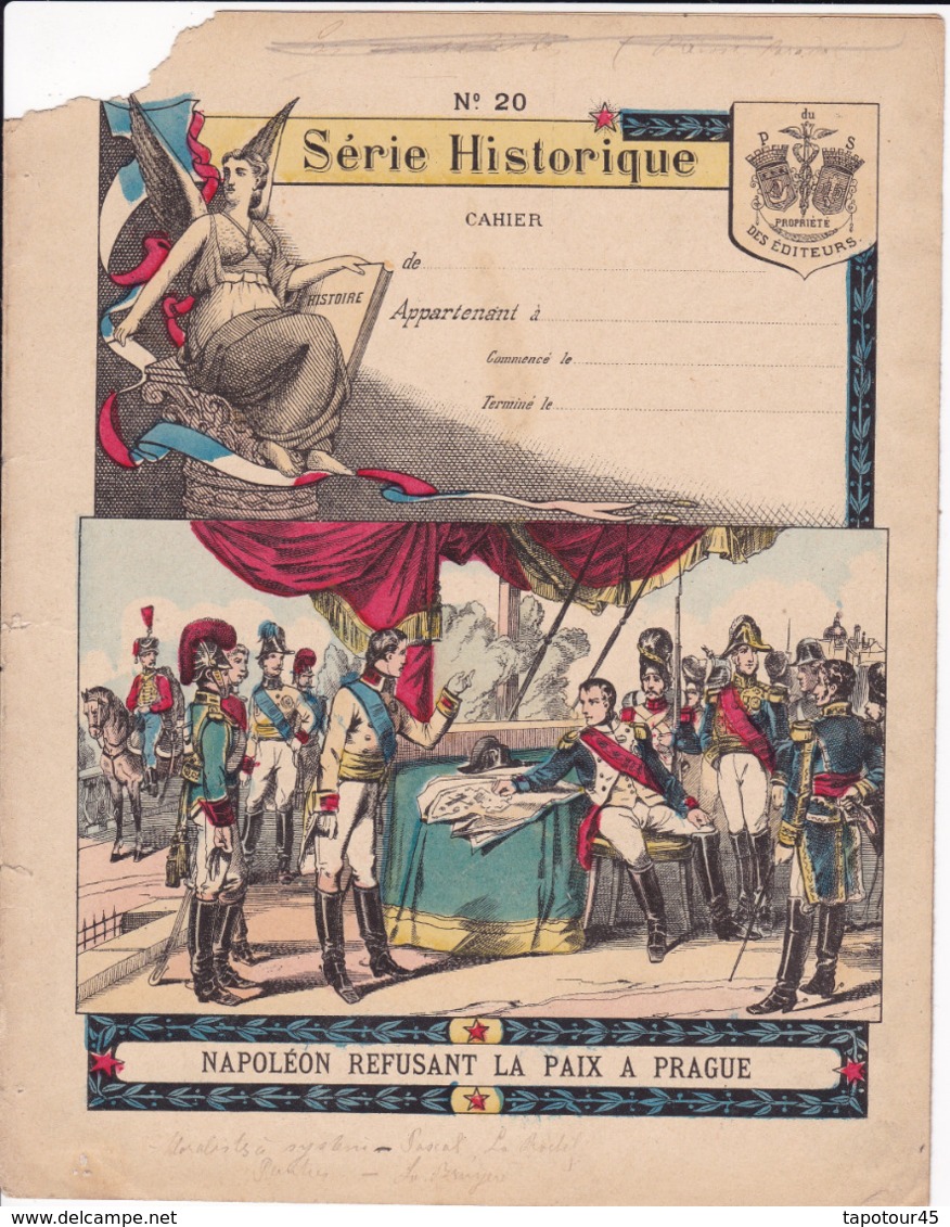Ce Ci N Est Pas Un Protège Cahier Mais Une Couverture De Cahier D'écolier (18x22) 4 Pages "Napoléon" S H 20 - Book Covers
