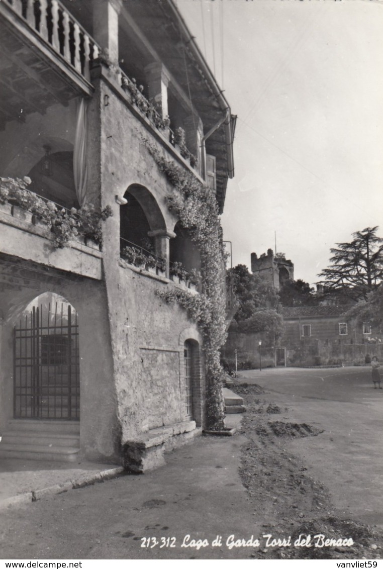 TORRI DEL BENACO-VERONA-LAGO DI GARDA-CARTOLINA VERA FOTOGRAFIA VIAGGIATA IL 16-6-1967 - Verona