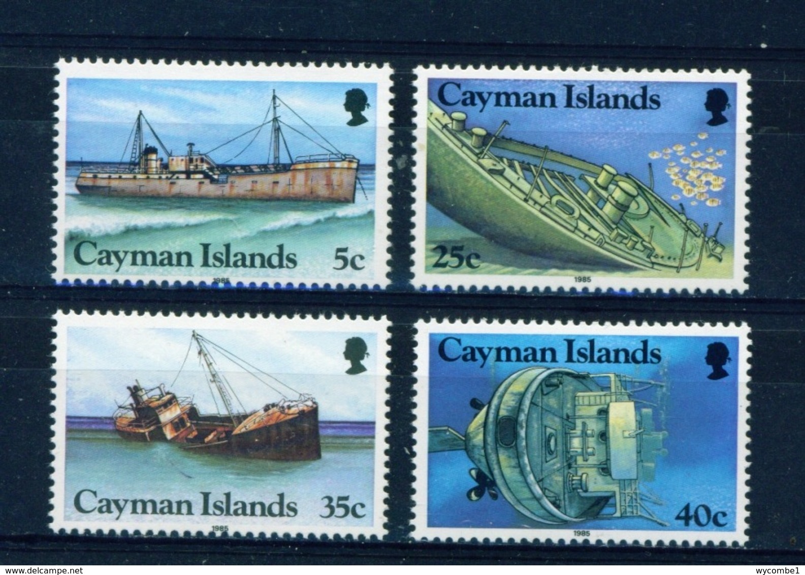 CAYMAN ISLANDS - 1985 Shipwrecks Set Unmounted/Never Hinged Mint - Cayman Islands