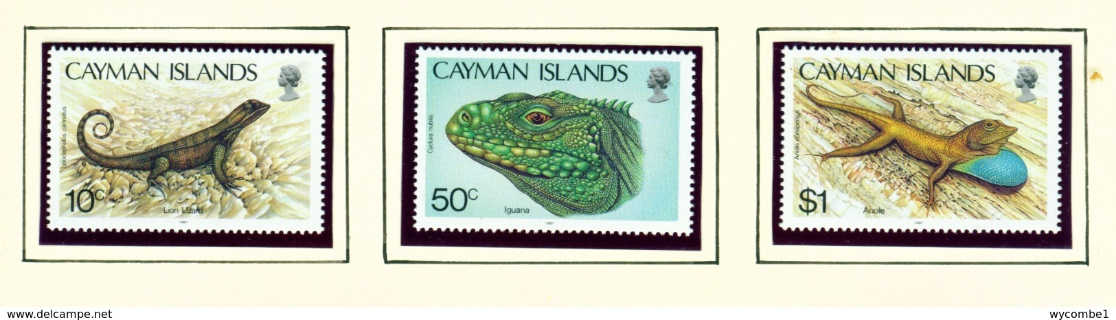 CAYMAN ISLANDS - 1987 Lizards Set Unmounted/Never Hinged Mint - Cayman Islands