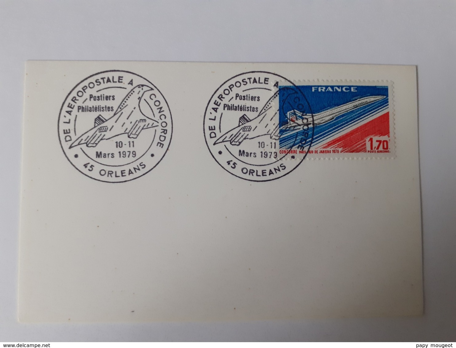 45 Orléans - De L'Aéropostale à Concorde - 1979 - Commemorative Postmarks