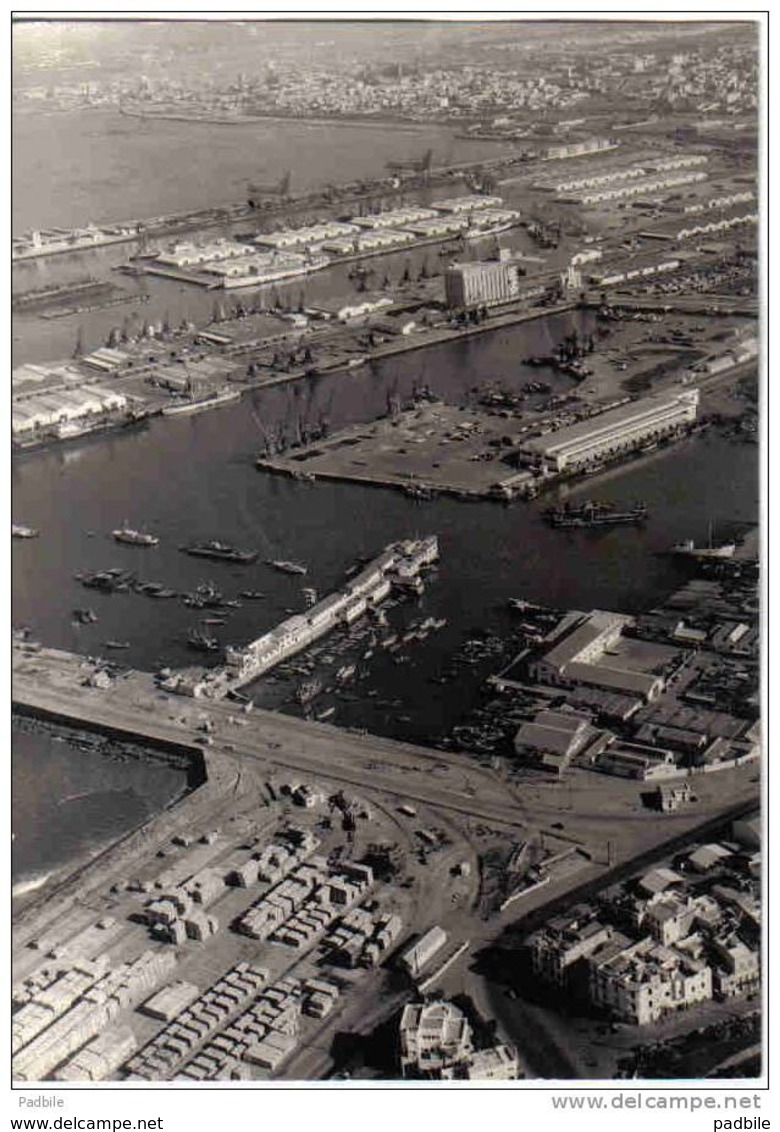 Carte Postale Afrique Maroc Casablanca  Le Port Docks Bd Du 4ièm Zouaves Vue D'avion Très Beau Plan - Casablanca