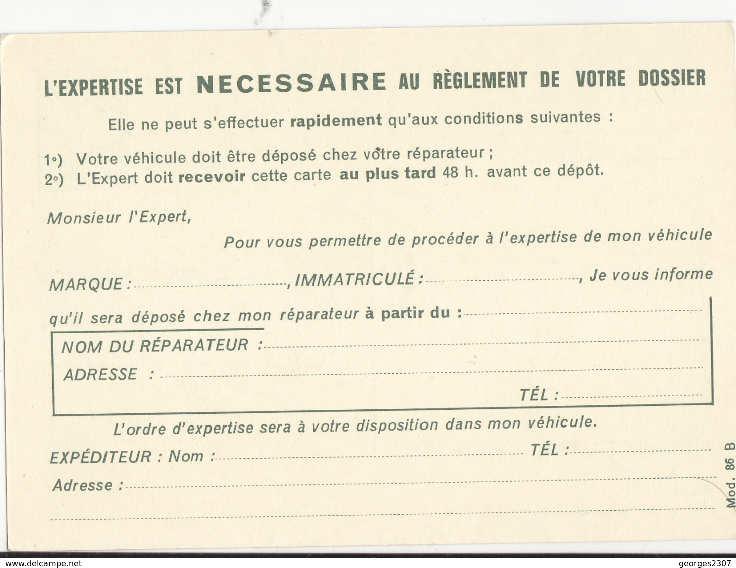 France: Entier Carte -  Marianne De Cheffer - Type A5b Modele 86 - Neuf  - Bureau Commun Automobile- Cote 25€ - Pseudo-entiers Privés