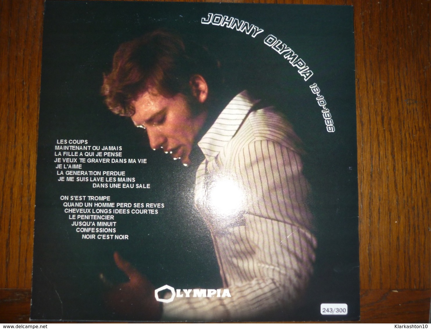 Johnny Halliday: Olympia 18-10-1966/Picture Disc Tirage Limité à 300 Exemplaires - Other - French Music