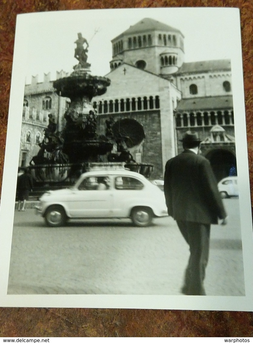 PHOTO ORIGINALE _ VINTAGE SNAPSHOT : FIAT 600 _ AUTOMOBILE RETRO _ SCENE De VIE - Automobiles