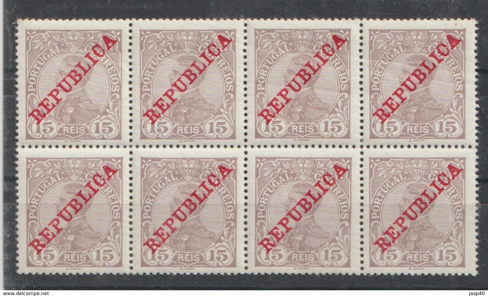 PORTUGAL CE AFINSA 173 - BLOCO COM 8 SELOS NOVOS - Unused Stamps