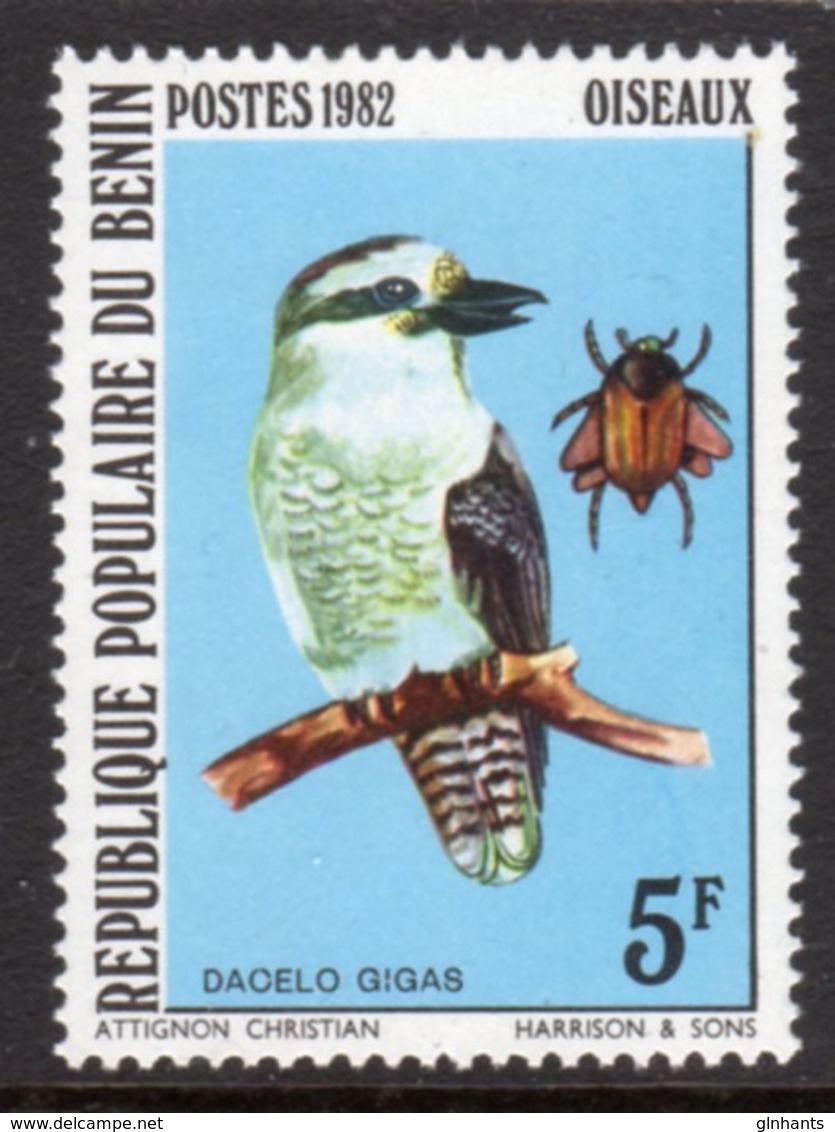 BENIN - 1982 KOOKABURRA 5F BIRD STAMP FINE MNH ** SG 861 - Benin - Dahomey (1960-...)