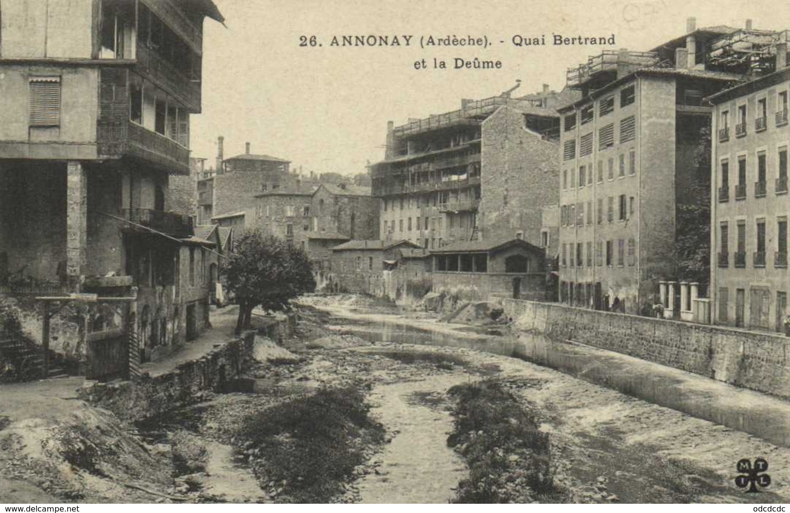 ANNONAY (Ardèche) Quai Bertrand Et La Deume RV - Annonay