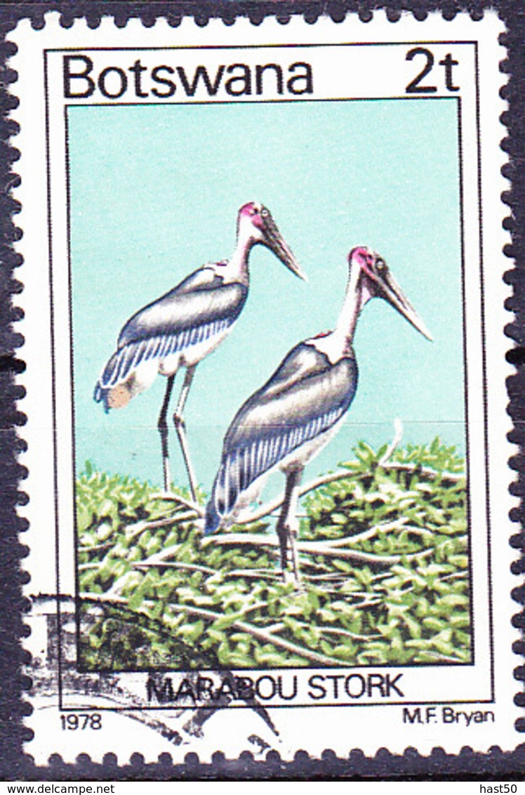 Botswana - Marabu (Leptoptilos Crumeniferus) (MiNr 199) 1978 - Gest Used Obl - Botswana (1966-...)