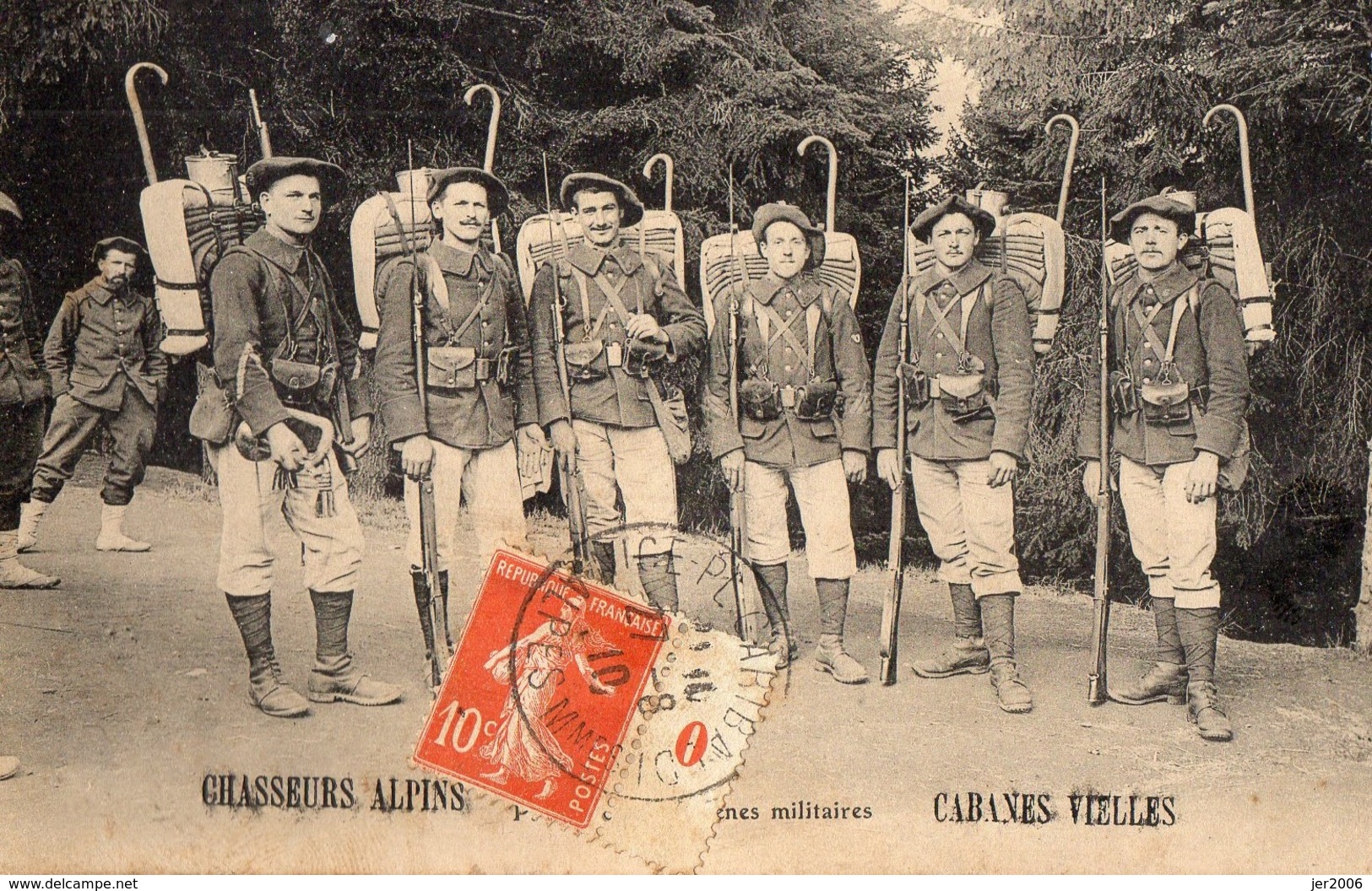 06.ALPES MARITIME/ CHASSEURS ALPINS . CABANES VIELLES. CABANES VIEILLES - Other & Unclassified