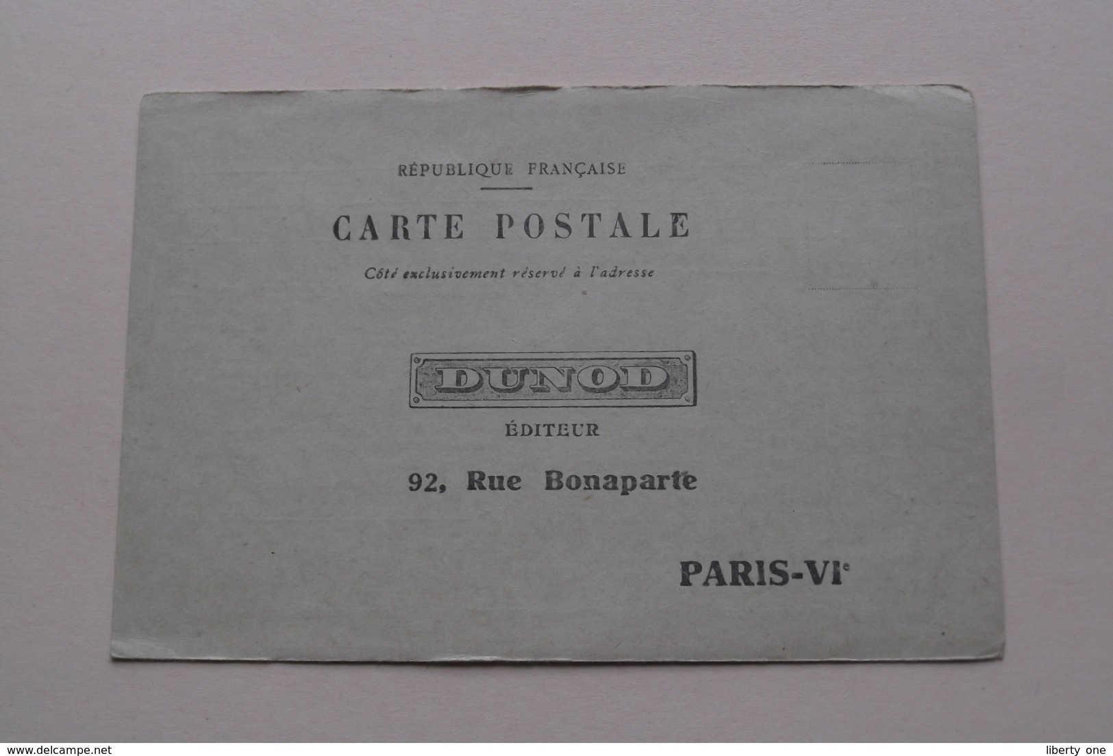 Carte Postale " DUNOD " Editeur 92 Rue Bonaparte Paris VI () Anno 19?? ( Voir Photo ) ! - Petits Métiers à Paris