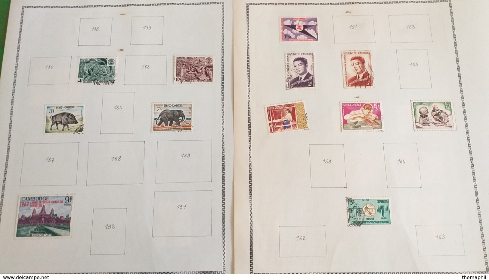 lot n° TH. 1059  PAYS D'EXPRESSION FRANCAISE un vrac sur page d'albums neufs * ou obl.