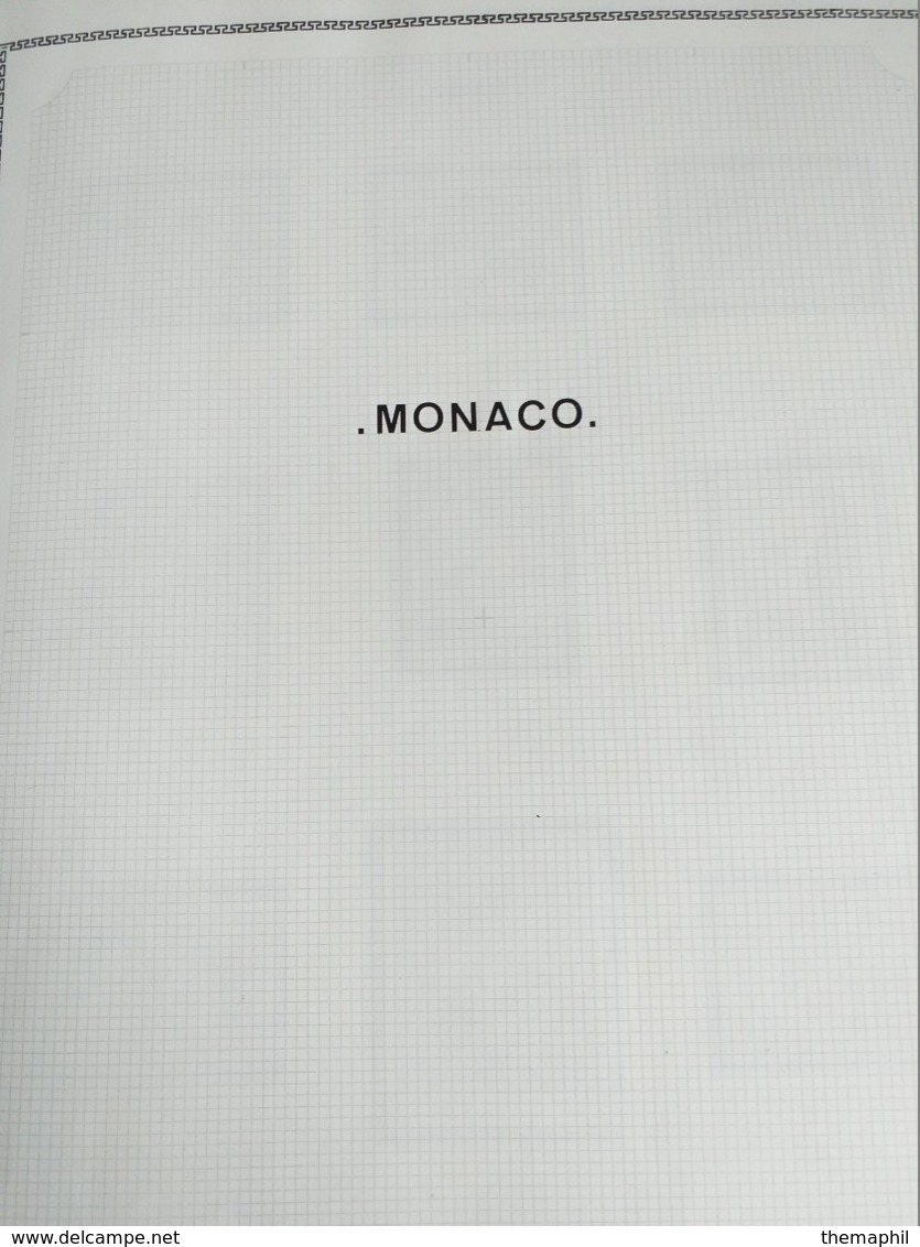 Lot N° TH. 1042 MONACO Collection Quasie Complete Dans Un Album Neufs * - Collections (en Albums)