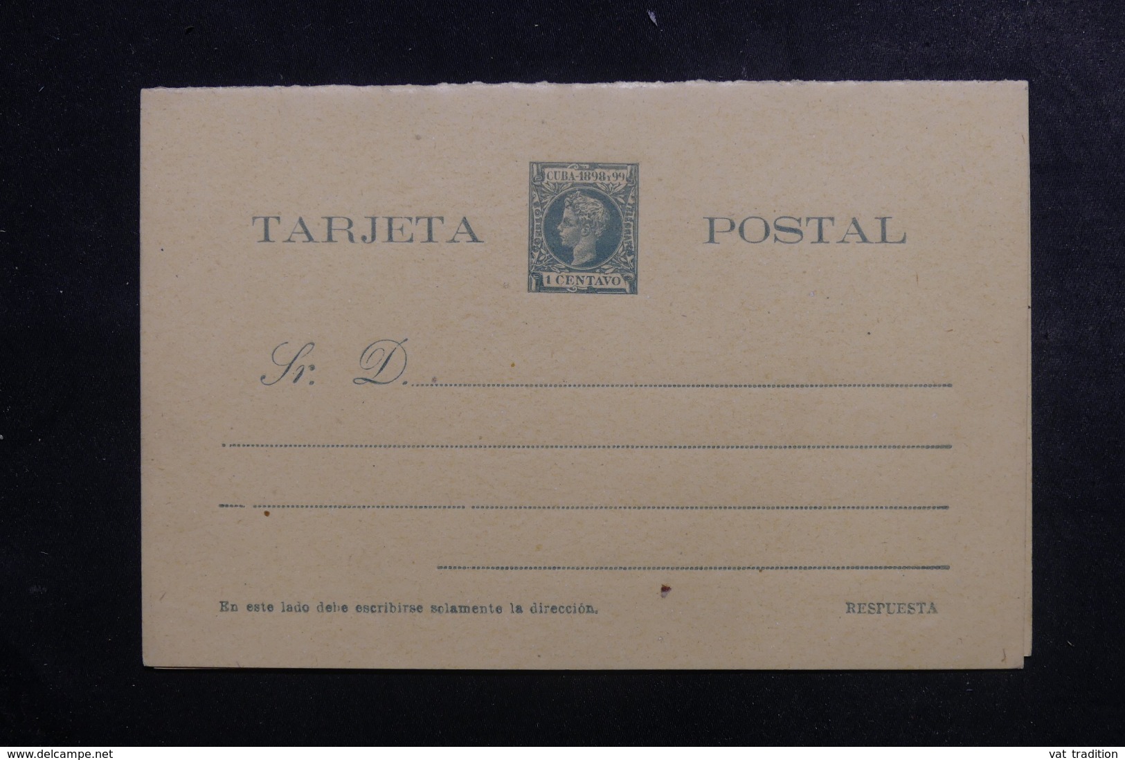 CUBA - Entier Postal + Réponse Non Circulé - L 44436 - Cuba (1874-1898)