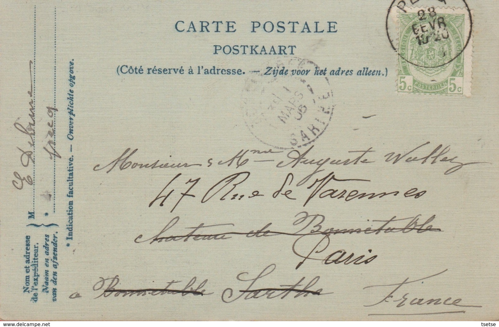 Pecq - La Place - Jolie Carte Toilée, Oblitérée En 1906 ( Voir Verso ) - Pecq