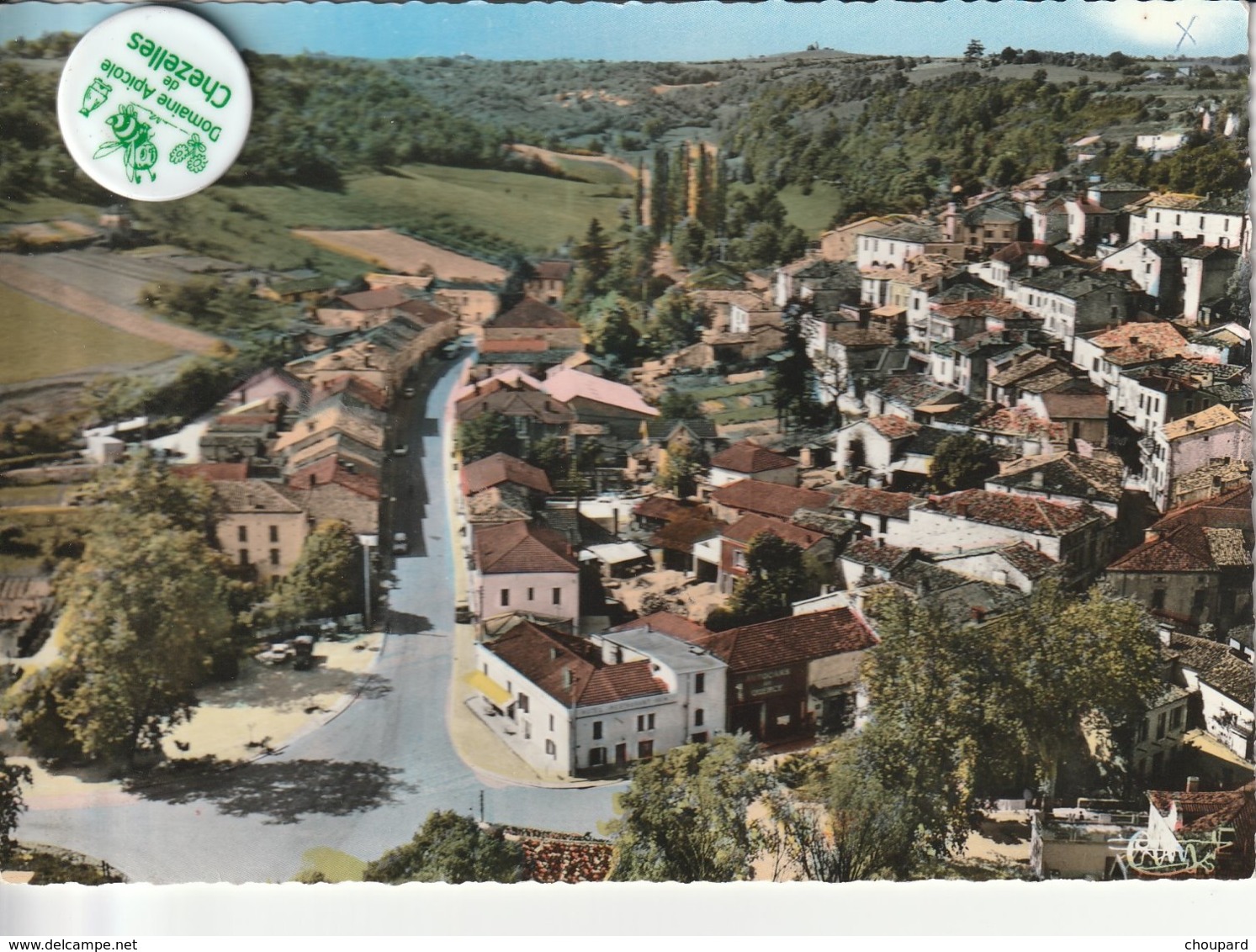 82 - Très Belle Carte Postale Semi Moderne Dentelée De  MONTAIGU DE QUERCY    Vue Aérienne - Montaigu De Quercy