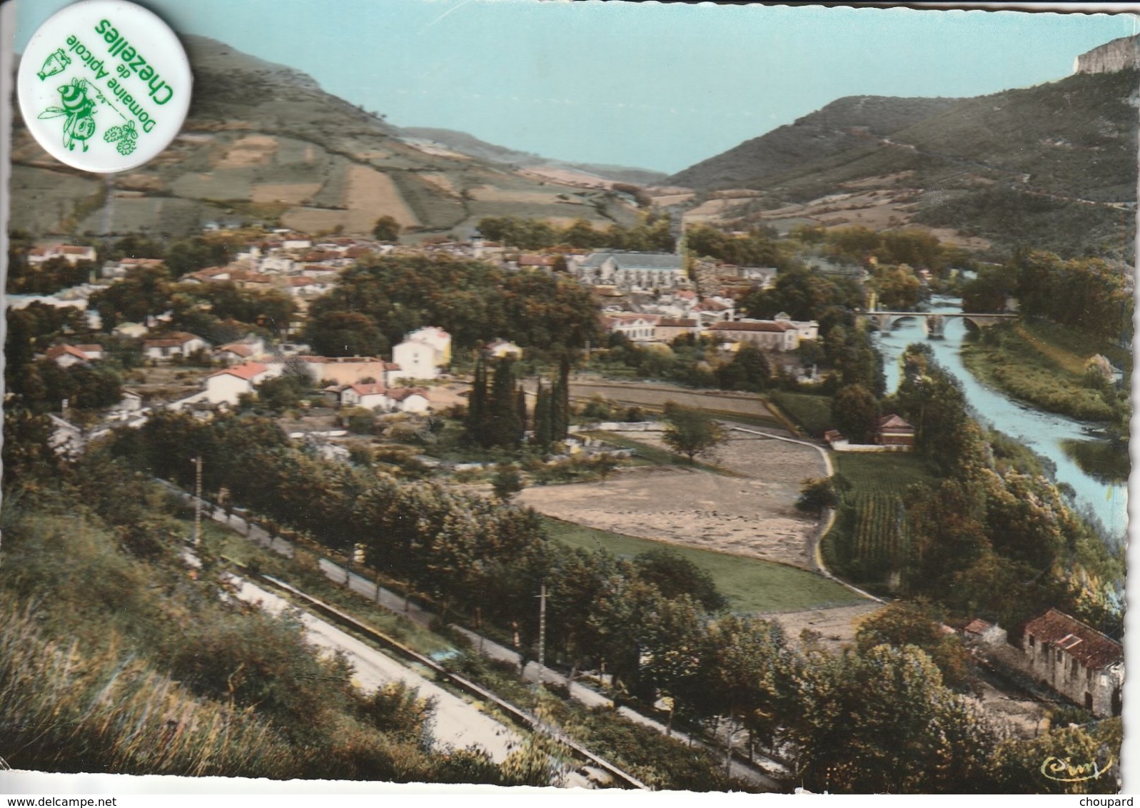 82 - Très Belle Carte Postale Semi Moderne Dentelée De   SAINT ANTONIN NOBLE VAL    Vue Aérienne - Saint Antonin Noble Val