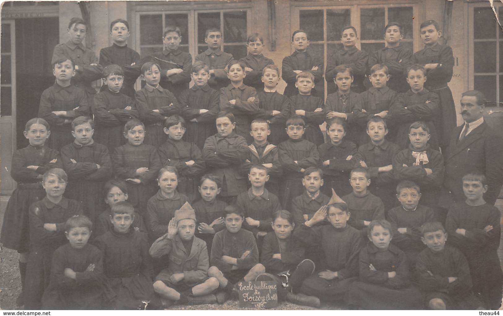 ¤¤  -  POISSY  - Carte-Photo Des Enfants De L'Ecole Publique En 1920  -  ¤¤ - Poissy