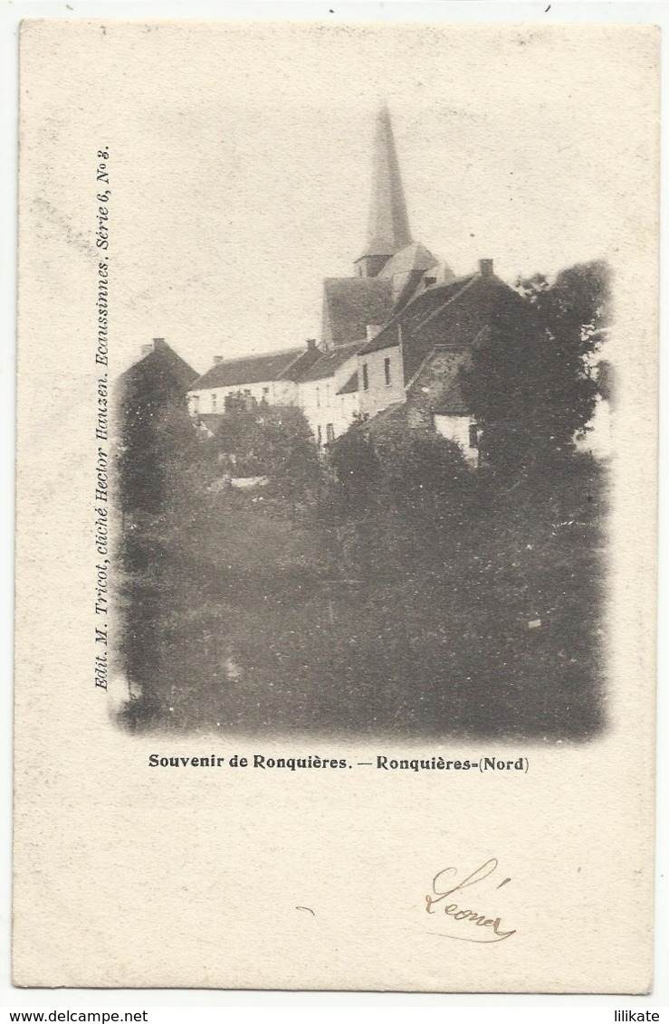 Souvenir De Ronquières - Ronquières (Nord) - 1900 --- Braine-Le-Comte - Braine-le-Comte