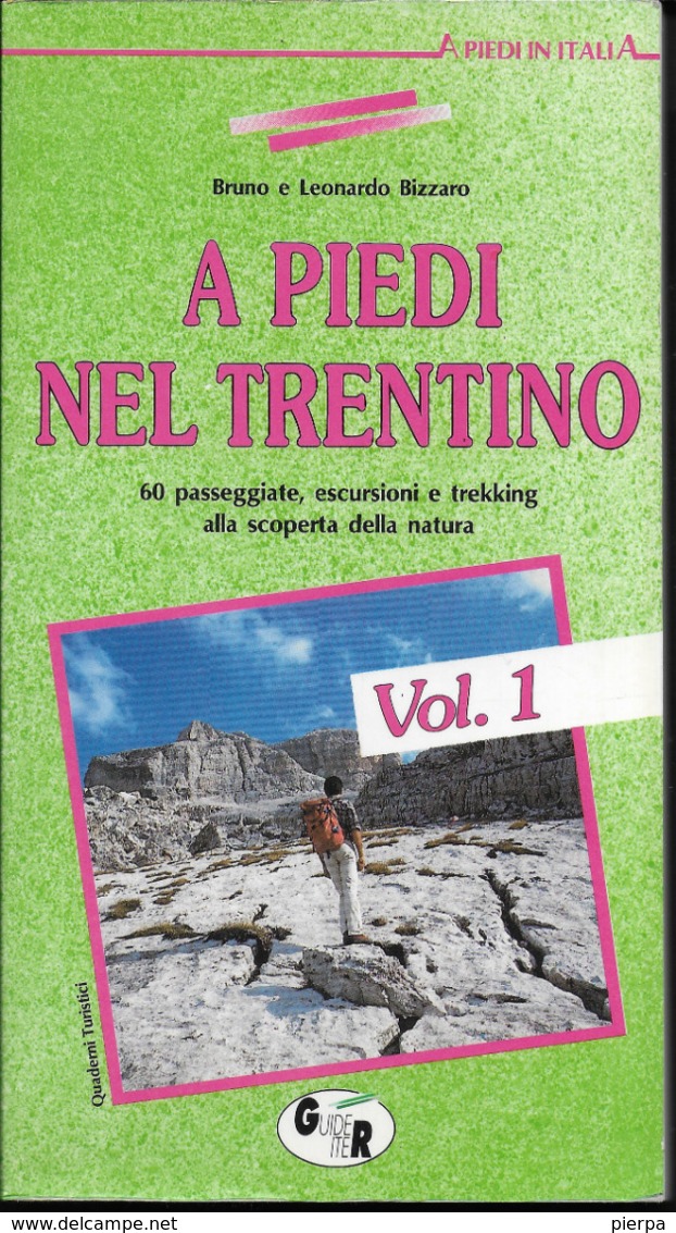 A PIEDI NEL TRENTINO -B. & L. BIZZARO - 60 PASSEGGIATE, ESCURSIONI E TREKKING - EDIZ. ITER 1990 - PAG. 216 - Sports