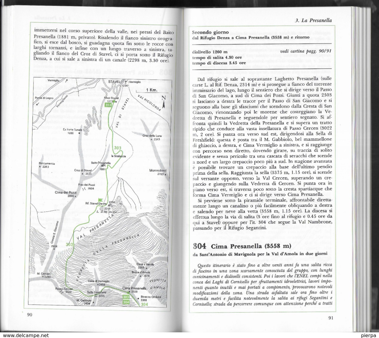 A PIEDI NEL TRENTINO -B. & L. BIZZARO - 60 PASSEGGIATE, ESCURSIONI E TREKKING - EDIZ. ITER 1990 - PAG. 216 - Sport