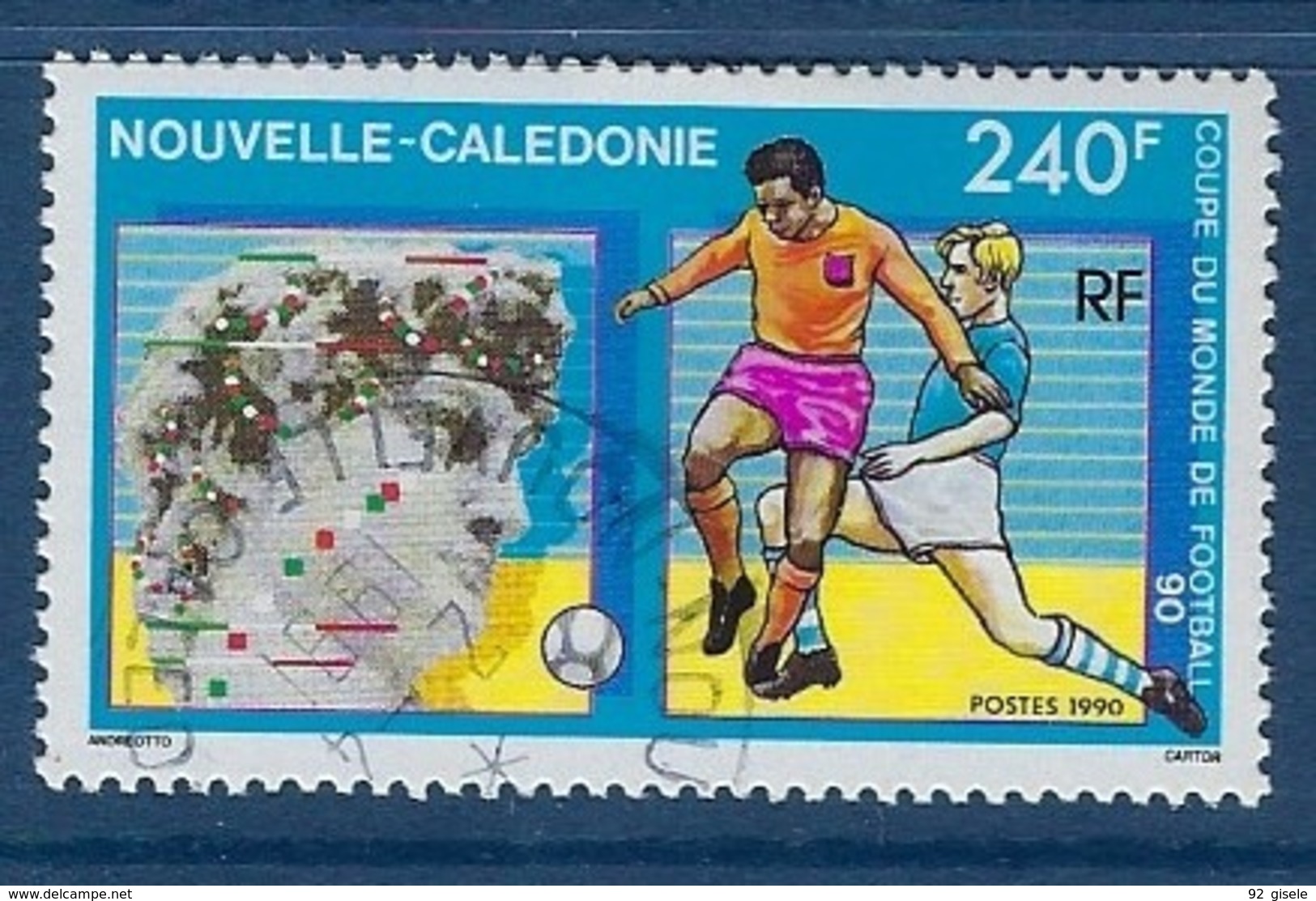 Nle-Caledonie YT 596 " FOOTBALL " 1990 Oblitéré - Usati