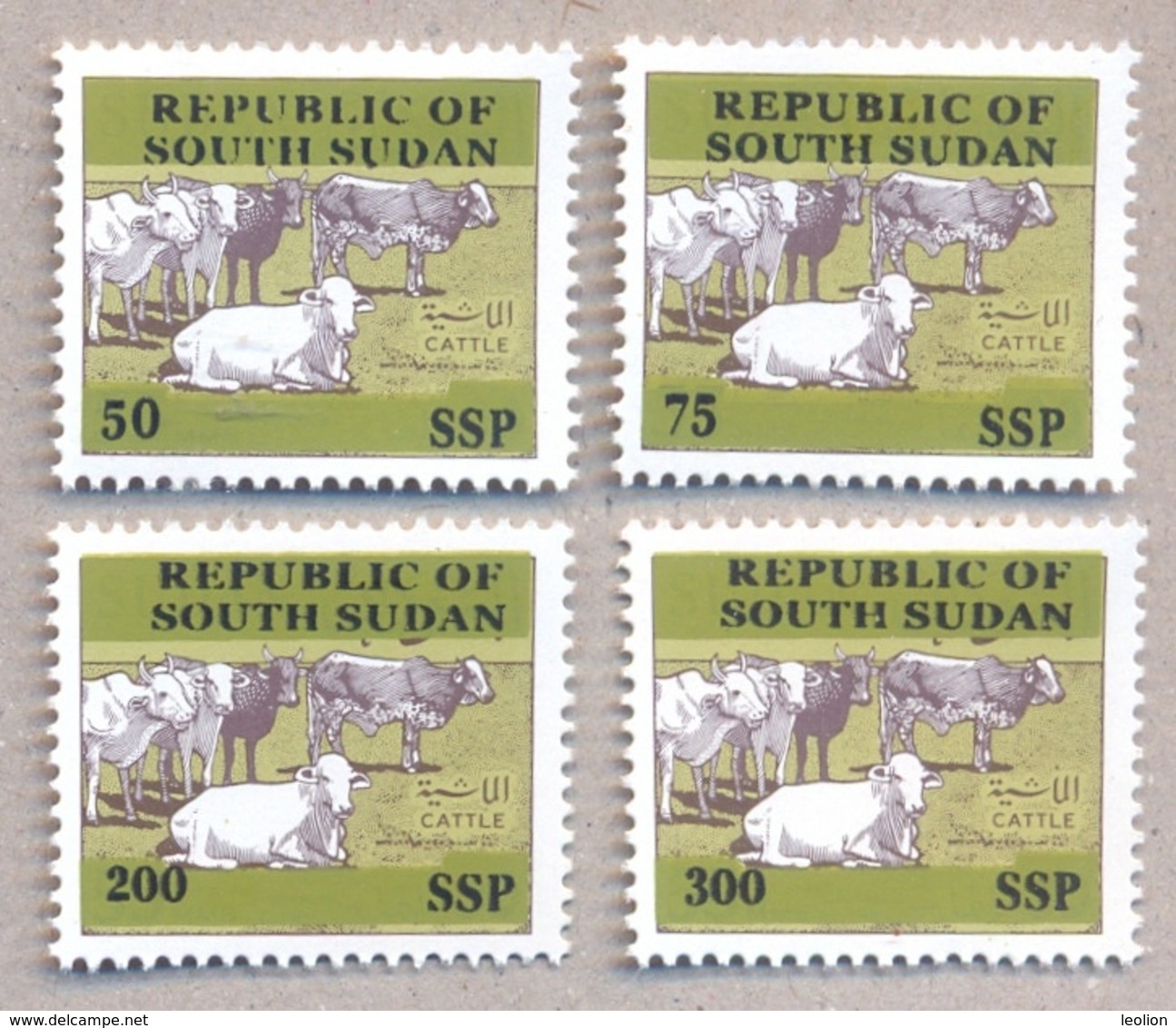 SOUTH SUDAN Proof Unissued Issue 2019 Overprint Cattle SOUDAN Du Sud Südsudan - Sudán Del Sur