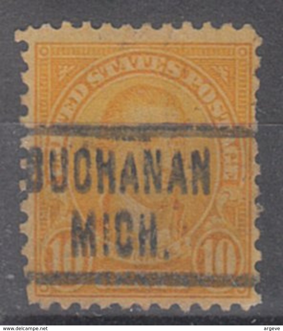 USA Precancel Vorausentwertung Preo, Locals Michigan, Buchanan 562-466, Stamp Thin - Vorausentwertungen