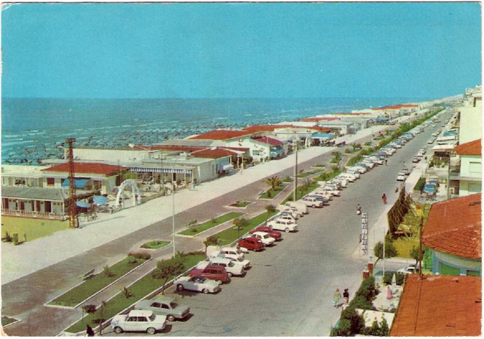 1968- Cartolina Lido Di Camaiore Viale Europa Affrancata L.25 Gonzaga Isolato - Lucca